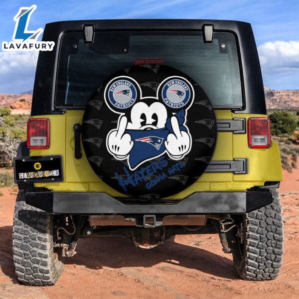 New England Patriots Mickey Mouse Spare Tire Covers Gift For Campers