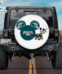 Philadelphia Eagles Mickey Disney Car Spare Tire Cover 3D