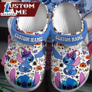 Stitch Cartoon Crocs Crocband Clogs Shoes Comfortable For Men Women and Kids