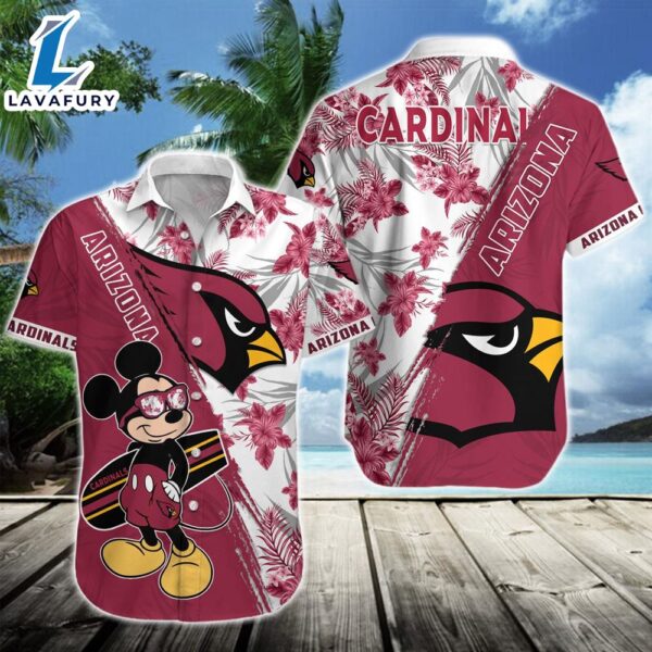 Arizona Cardinals Team NFL Mickey Hawaiian Beach Shirt