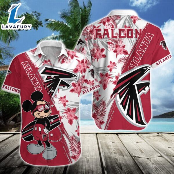 Atlanta Falcons Team NFL Mickey Hawaiian Beach Shirt