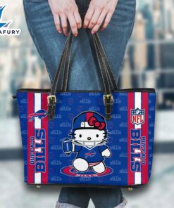 Buffalo Bills NFL Kitty Women Leather Tote Bag