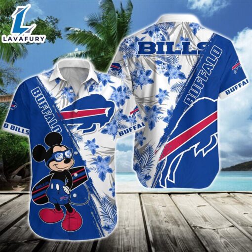 Buffalo Bills Team NFL Mickey Hawaiian Beach Shirt