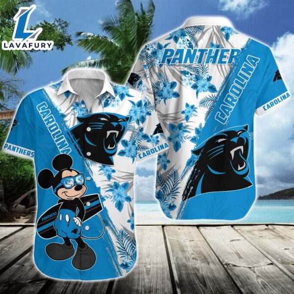Carolina Panthers Team NFL Mickey Hawaiian Beach Shirt