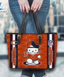 Chicago Bears NFL Kitty Women Leather Tote Bag