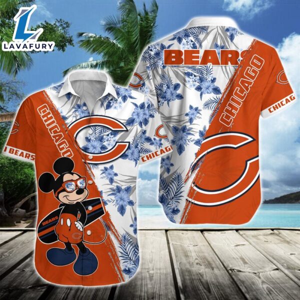 Chicago Bears Team NFL Mickey Hawaiian Beach Shirt
