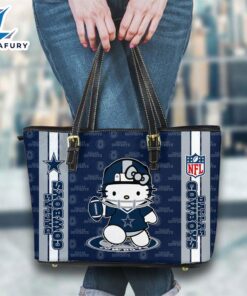 Dallas Cowboys NFL Kitty Women Leather Tote Bag