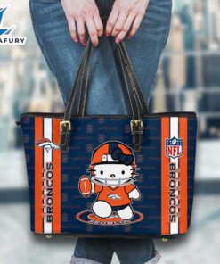Denver Broncos NFL Kitty Women Leather Tote Bag