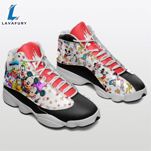 Disney Mickey Mouse With Friend Jd13 Sneaker Shoes