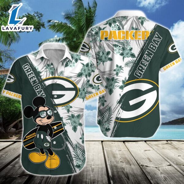 Green Bay Packers Team NFL Mickey Hawaiian Beach Shirt