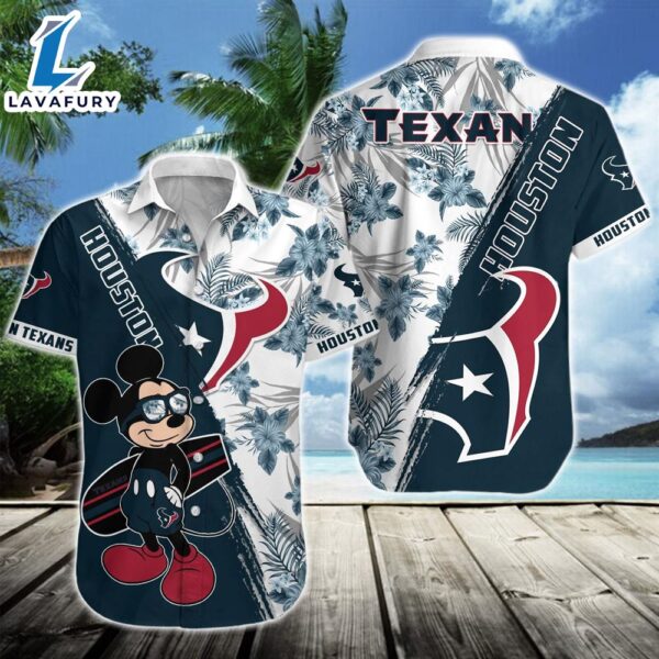 Houston Texans Team NFL Mickey Hawaiian Beach Shirt