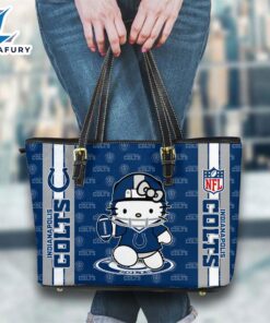 Indianapolis Colts NFL Kitty Women Leather Tote Bag
