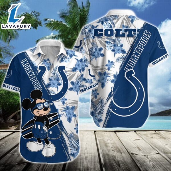 Indianapolis Colts Team NFL Mickey Hawaiian Beach Shirt