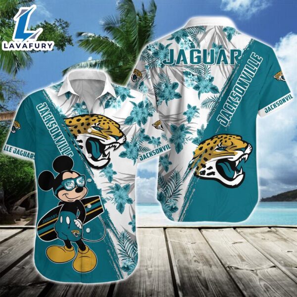Jacksonville Jaguars Team NFL Mickey Hawaiian Beach Shirt