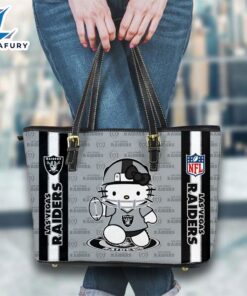 Las Vegas Raiders NFL Kitty Women Leather Tote Bag