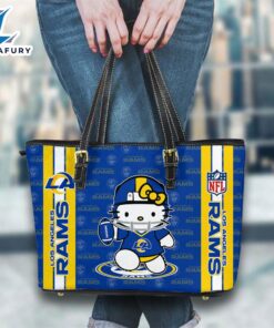 Los Angeles Rams NFL Kitty Women Leather Tote Bag