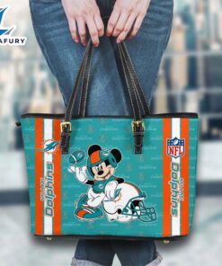 Miami DolphinsNFL Mickey Women Leather…