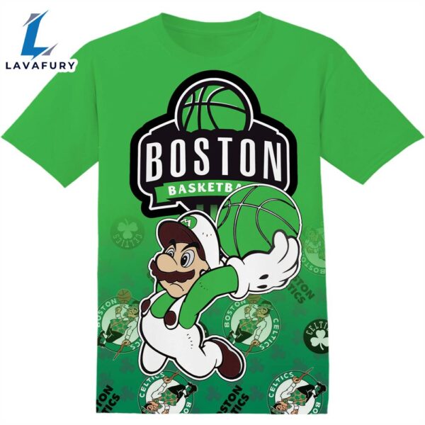 NBA Boston Celtics Super Bros Tshirt Adult And Kid Tshirt