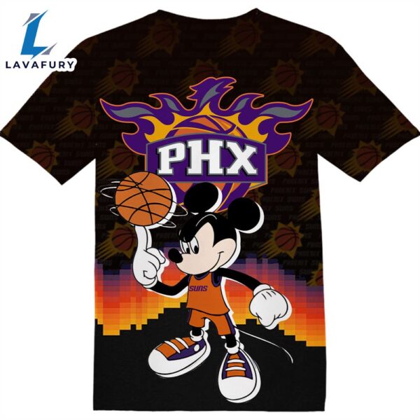 NBA Phoenix Suns Mickey Tshirt Adult And Kid Tshirt