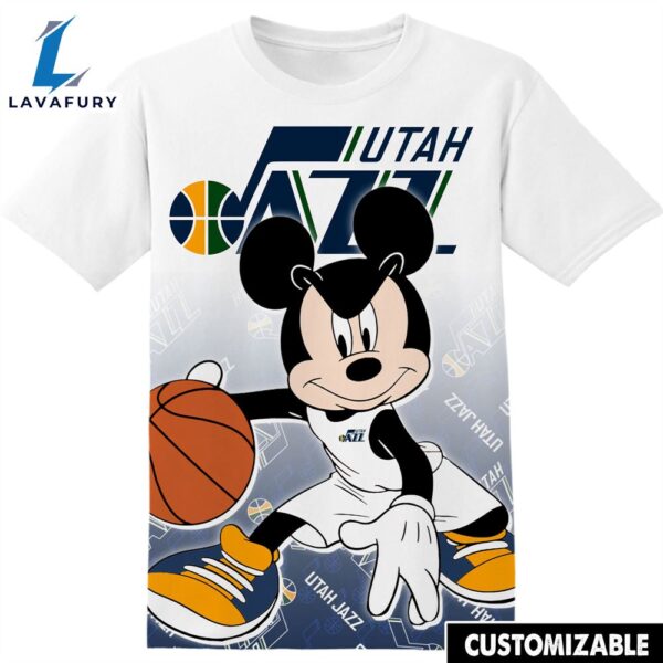 NBA Utah Jazz Disney Mickey Tshirt Adult And Kid Tshirt