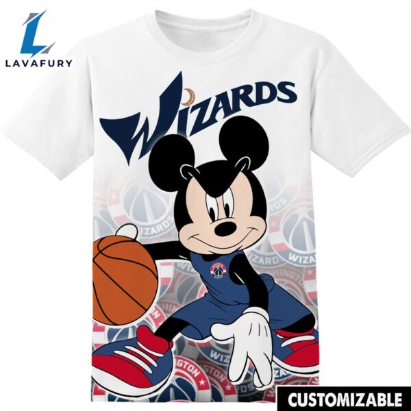 NBA Washington Wizards Disney Mickey Tshirt Adult And Kid Tshirt