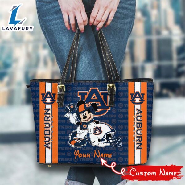 NCAA Auburn Tigers Mickey Women Leather Tote Bag
