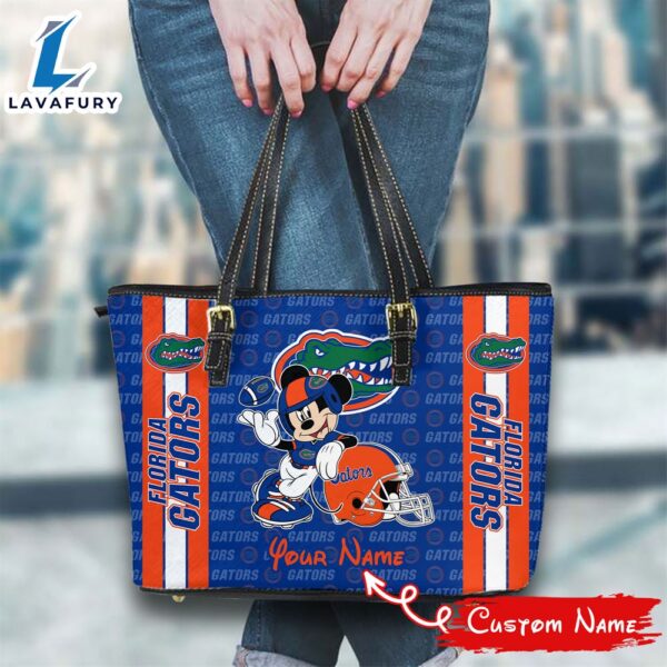 NCAA Florida Gators Mickey Women Leather Tote Bag