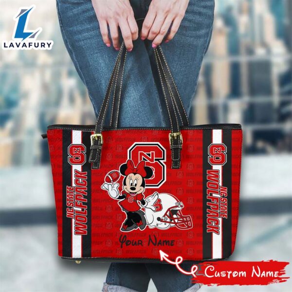 NCAA NC State Wolfpack Minnie Women Leather Tote Bag