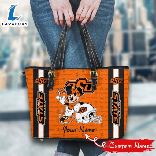 NCAA Oklahoma State Cowboys Mickey Women Leather Tote Bag