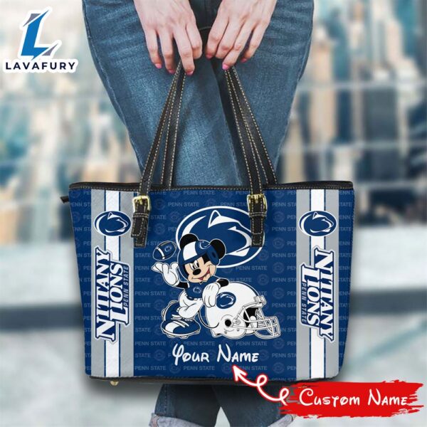 NCAA Penn State Nittany Lions Mickey Women Leather Tote Bag
