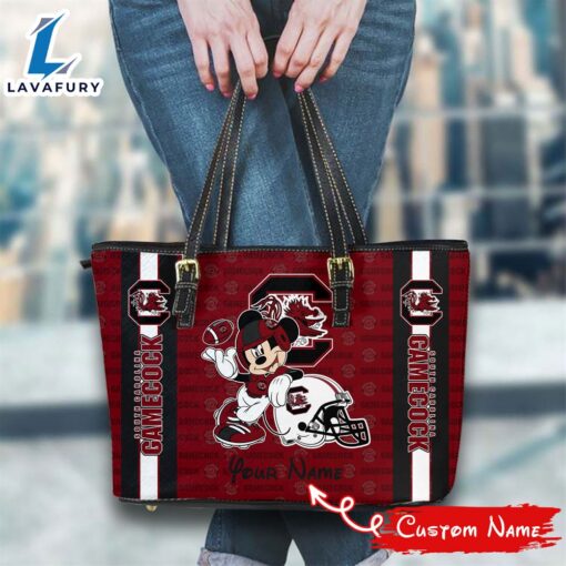 NCAA South Carolina Gamecocks Mickey Women Leather Tote Bag