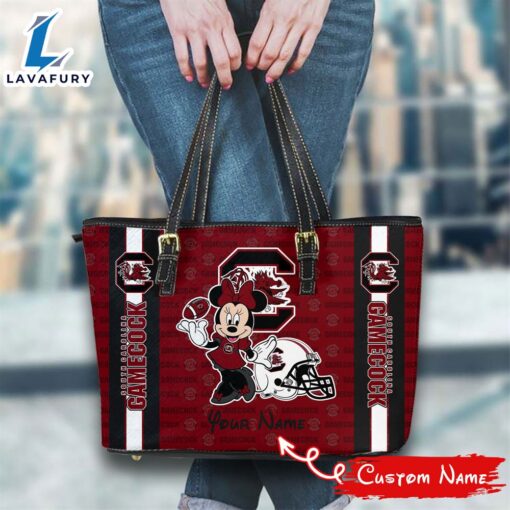 NCAA South Carolina Gamecocks Minnie Women Leather Tote Bag