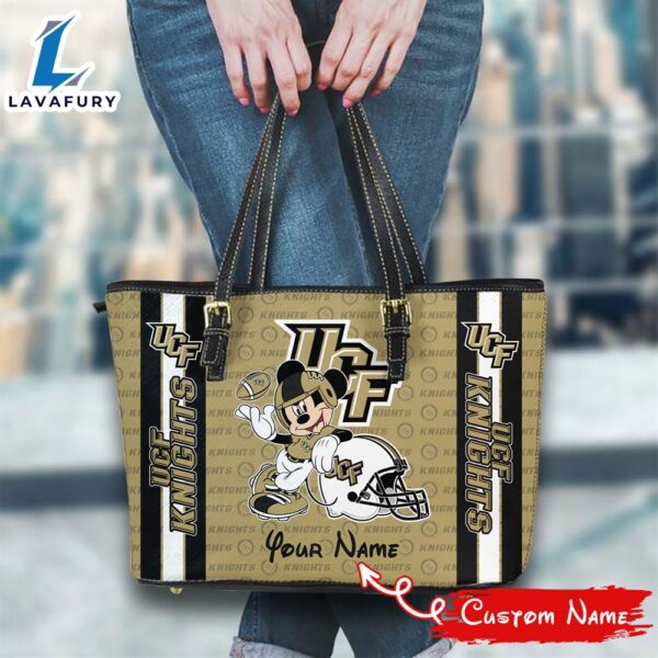 NCAA UCF Knights Mickey Women Leather Tote Bag
