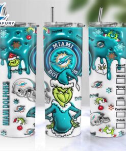 NFL Miami Dolphins Grinch Inflated…