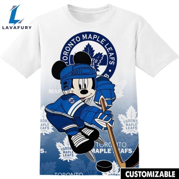NHL Toronto Maple Leafs Mickey Tshirt Adult And Kid Tshirt