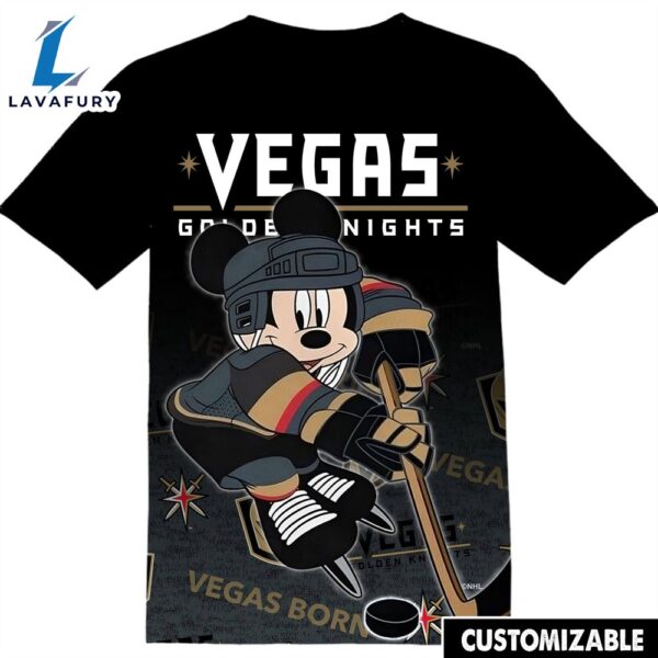 NHL Vegas Golden Knights Mickey Tshirt Adult And Kid Tshirt