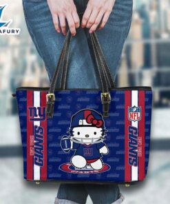 New York Giants NFL Kitty Women Leather Tote Bag