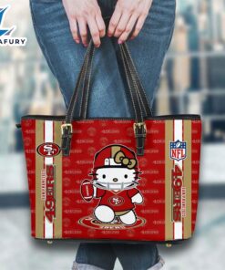San Francisco 49ers NFL Kitty Women Leather Tote Bag