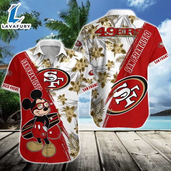 San Francisco 49ers Team NFL Mickey Hawaiian Beach Shirt