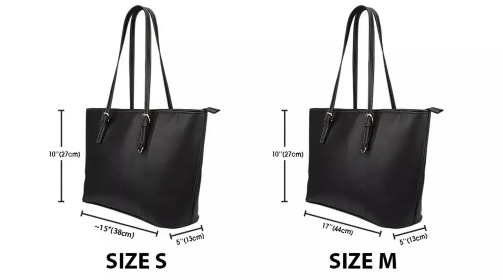 Size Chart 3D Leather Tote Bag