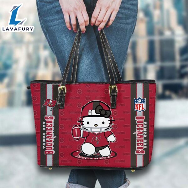 Tampa Bay Buccaneers NFL Kitty Women Leather Tote Bag