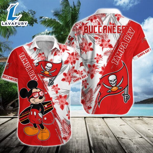 Tampa Bay Buccaneers Team NFL Mickey Hawaiian Beach Shirt