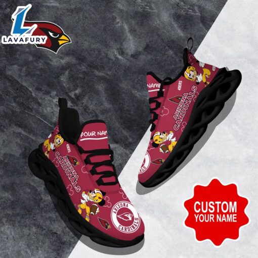 Custom Name Mickey Arizona Cardinals Clunky Shoes