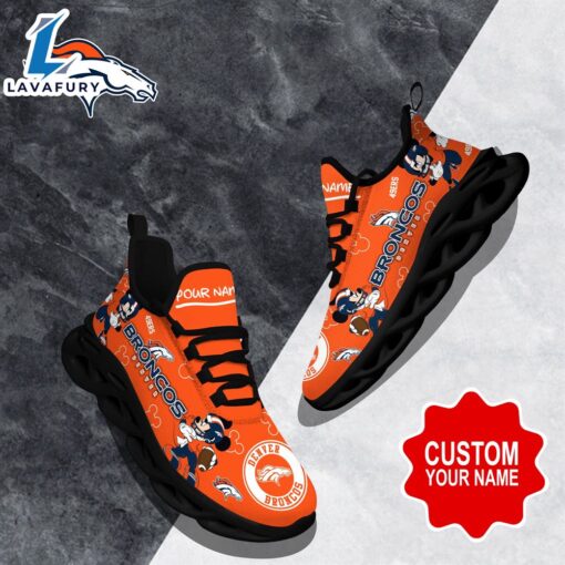 Custom Name Mickey Denver Broncos Clunky Shoes