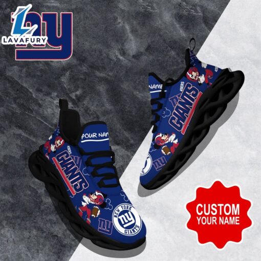 Custom Name Mickey New York Giants Clunky Shoes