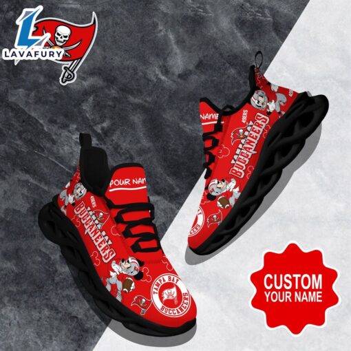 Custom Name Mickey Tampa Bay Buccaneers Clunky Shoes