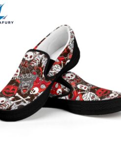 Halloween Monsters Pattern Casual Vans…