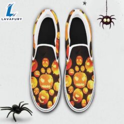 Halloween Pumpkin Moon Slip On…