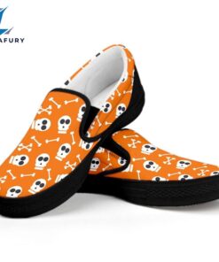 Halloween Skull Pattern Casual Vans…