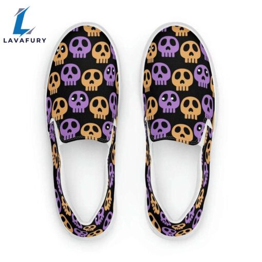 Halloween Skulls Slip On Shoes